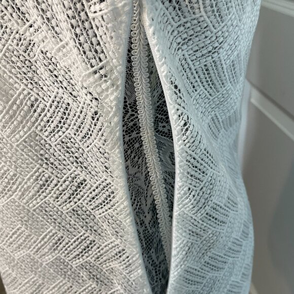 TRINA TURK 3/4 Sleeve Elegant White Dress Size 8 - Picture 11 of 11